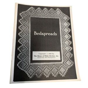 Vintage 1980 Crochet Bedspreads Pattern Book 48 pages